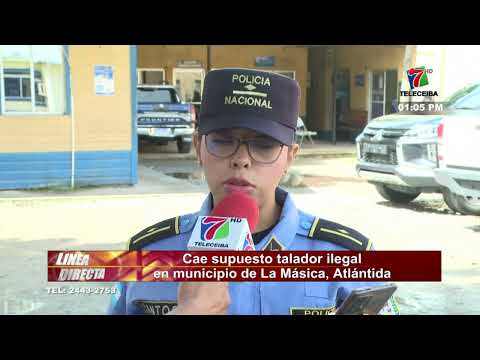 POLICIALES| Cae supuesto talador ilegal en municipio de La Masica, Atlántida.