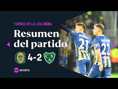 CENTRAL goleó a SARMIENTO en ARROYITO | #RosarioCentral 4-2 #Sarmiento | Resumen