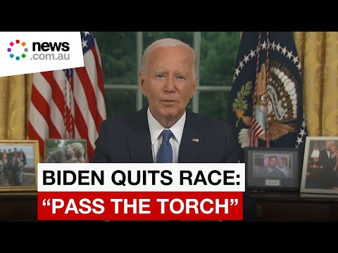 President Biden reveals why he dropped out of the 2024 election