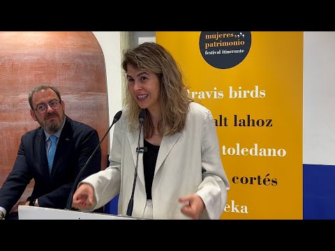 Carmen Cortés, Travis Birds y Ángeles Toledano, en el II Mujeres, Patrimonio de Sigüenza