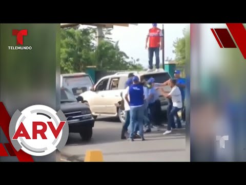 Llueven los golpes y las balas durante acto político en RD | Al Rojo Vivo | Telemundo