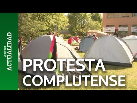 Estudiantes de la Complutense se unen a las acampadas propalestinas