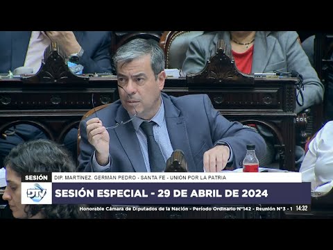 Diputado Martínez, Germán Pedro - Sesión 29-04-2024 - MO