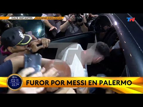 PALERMO I Locura total por Lionel Messi en una parrilla