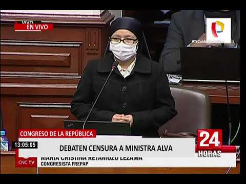 María Antonieta Alva: Pleno debate censura contra ministra de Economía