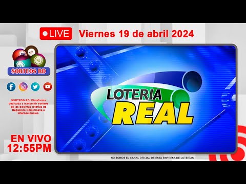 Lotería Real EN VIVO | Viernes 19 de abril 2024– 12:55 PM