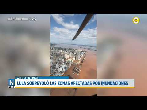 Lula sobrevoló las zonas afectadas por inundaciones ?N20:30?06-05-24