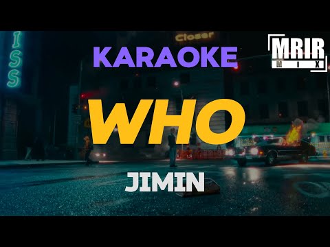 지민 (Jimin) - Who KARAOKE Instrumental With Lyrics