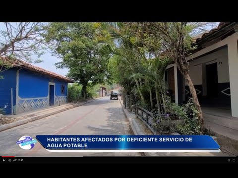 Habitantes de Concepción de Oriente, afectados por la irregularidad en el servicio de agua potable.