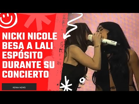 Nicki Nicole besa a Lali Espósito durante su concierto