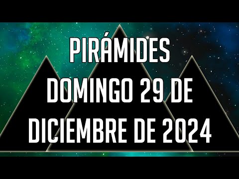 ? Pirámides para mañana Domingo 29 de Diciembre de 2024 - Lotería de Panamá