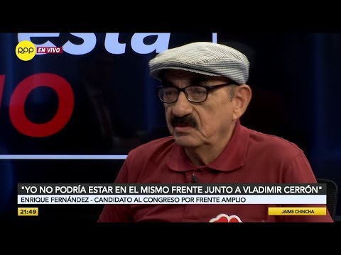 Enrique Fernández: Yo no podría estar en el mismo frente junto a Vladimir Cerrón