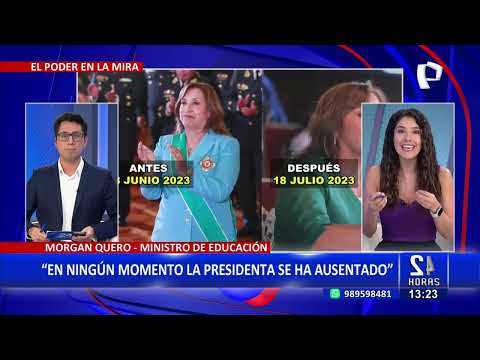 Dina Boluarte: Morgan Quero niega que presidenta se haya ausentado por cirugías estéticas