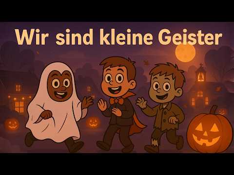 Wir sind kleine Geister 👻  Grusel Musik & Gespensterlieder 🎵 Kinderlied Halloween 🎃