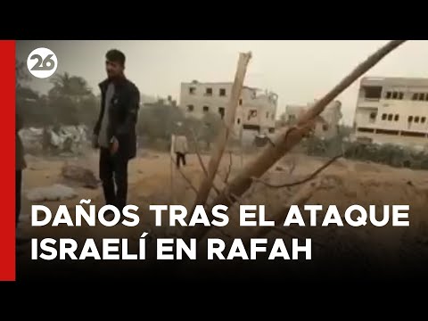 MEDIO ORIENTE | Los palestinos examinan el área después del ataque en Rafah