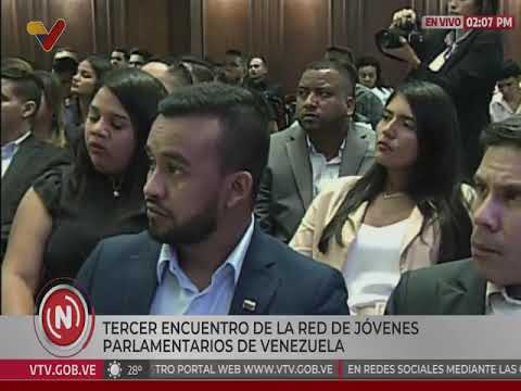 Jorge Rodríguez en el Tercer Encuentro de Jóvenes Parlamentarios, 27 septiembre 2024