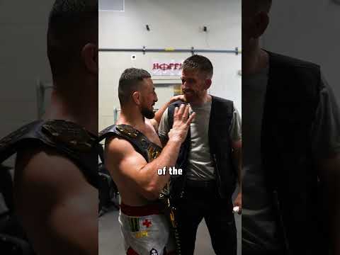 Merab and Cory meet backstage! ❤️ #ufc320