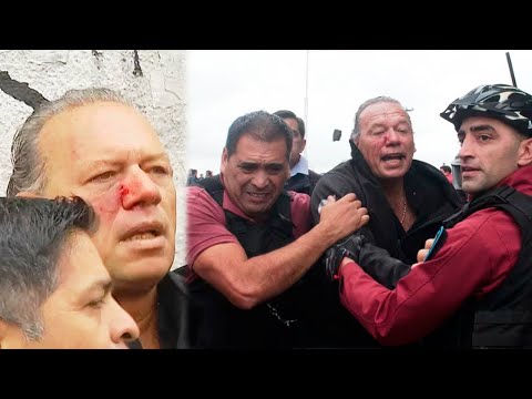 Atacaron al ministro de seguridad de la pcia. de Buenos Aires, Sergio Berni, tuvieron que rescatarlo