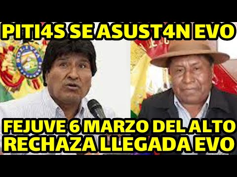 PRESIDENTE FEJUV SEIS D MARZO DEL ALTO DES3SPERADO POR QUE EVO MORALES SERA PROCLAMADO EN ALTO..