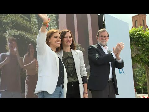 Rajoy y Ayuso asisten a un mitin del PP en Alcalá de Henares