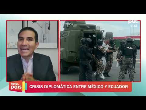 Periodista ecuatoriano, informa sobre la crisis diplomática entre México y Ecuador.