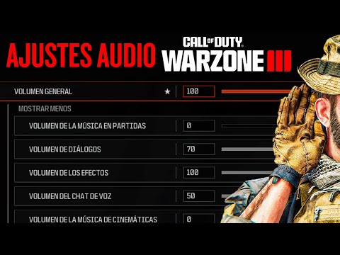 LA MEJOR CONFIGURACIÓN de AUDIO y SONIDO para WARZONE 3 | ESCUCHAR MEJOR los PASOS en WARZONE 3