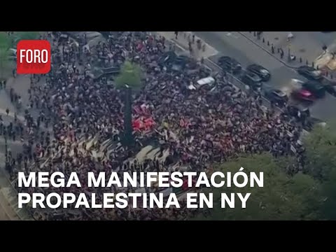 Preparan mega manifestación Propalestina en Nueva York - A las Tres
