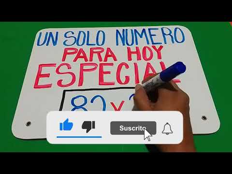 OJO AQUÍ… HOY TENGO UN SOLO NUMERO ESPECIAL PARA TI …!