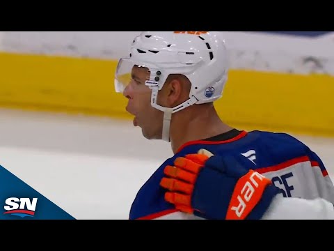 Oilers Darnell Nurse Roofs It Past Panthers Sergei Bobrovsky From Tight Angle