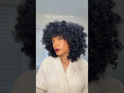 How I Get My Signature Fro  #shorts #natutalhair
