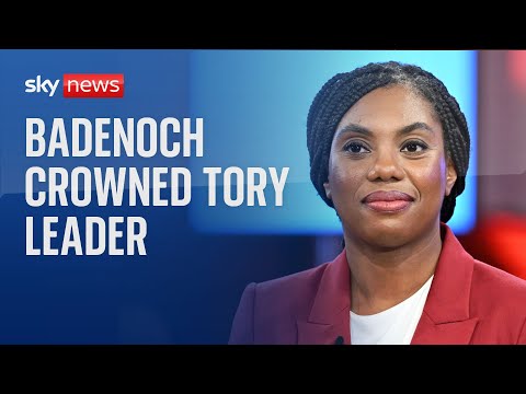 'This is the most enormous honour': Kemi Badenoch wins Tory leadership race