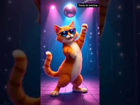 Cute cat 🐈 funny dance video #shortvideo #ai #cat #shorts #viralvideo #viralshorts #animation