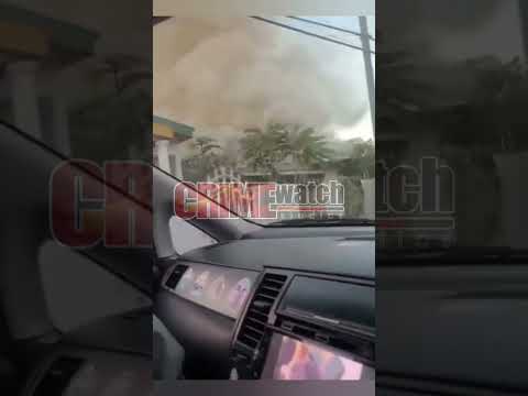 Cellphone footage captured a house on fire at Prizgar Road in San Juan early on Tue 5th Mar, 2024