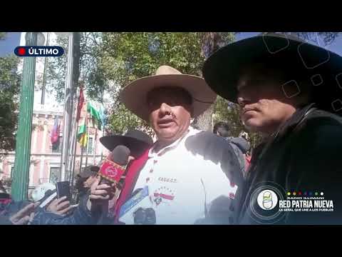 Federación de Campesinos de Tarija realiza vigilia en La Paz en defensa de la democracia