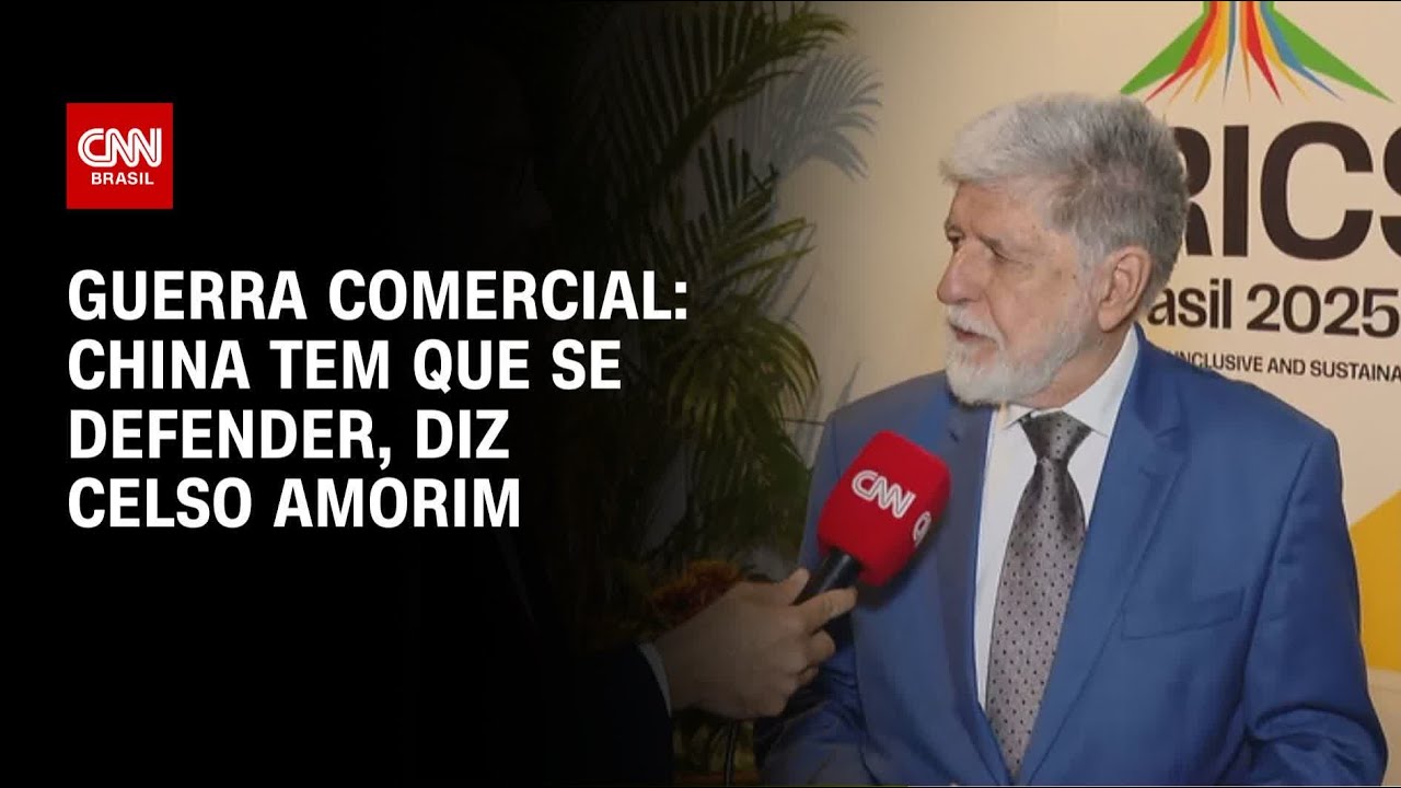 China tem que se defender afirma Celso Amorim sobre guerra comercial | LIVE CNN