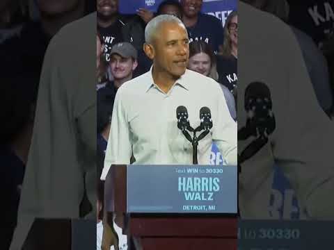 Obama raps 'Lose Yourself' at Detroit rally
