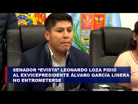Senador “evista” pidió a Álvaro García Linera no entrometerse con temas políticos internos
