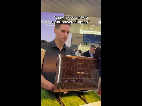 Lenovo Yoga Solar PC Concept at MWC 2025