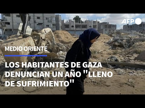 Los habitantes de Gaza denuncian un año lleno de sufrimiento desde el 7 de octubre | AFP