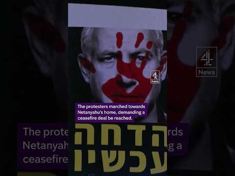 Israelis march against Netanyahu