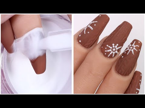 ❄️ New Nail Art 2022 | Cozy Knit Sweater Nails For Winter ❄️