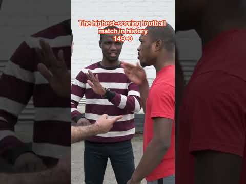 The highest scoring soccer match