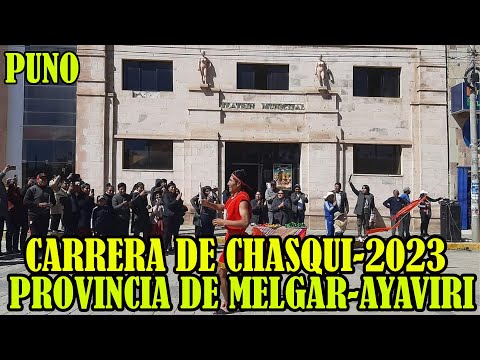 CARRERA DE ATLETISMO CHASQUI-2023 DESDE LA PROVINCIA DE MELGAR PUNO..