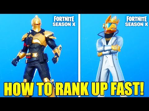 HOW TO RANK UP FAST IN FORTNITE SEASON X! - HOW TO LEVEL UP FAST SEASON X TIER 100 GAMEPLAY!