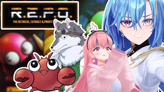 【R.E.P.O.】二度目ましてレポ！！四人でゴミ集めじゃい【春雨麗女/我部りえる/アメザリ平井/KYS #あおぎり高校】