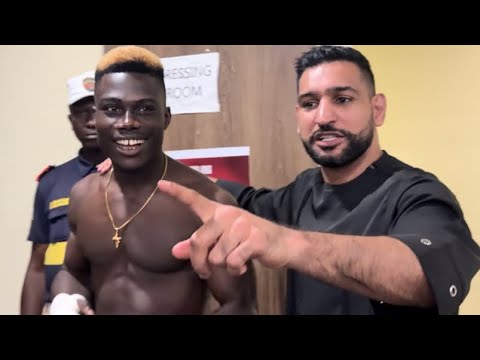 ‘ONCE A SOLDIER, ALWAYS A SOLDIER’ Amir Khan MEETS Elvis Ahorgah IN NIGERIA