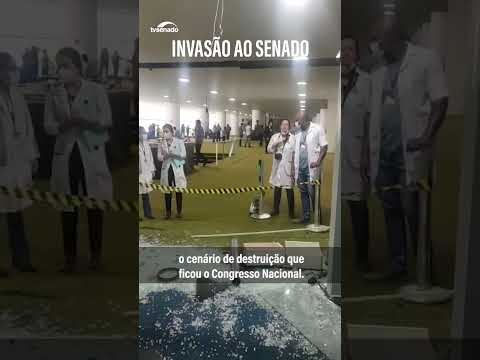 #Shorts - Rastro de destruição deixado no Senado Federal