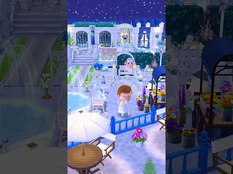 【ポケ森】青と白の街#ポケ森 #ポケ森コンプリート #レイアウト #キャンプ 場 #acpc #shorts#포켓캠프#どうぶつの森