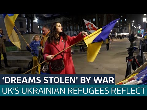 'Shattered dreams': Ukrainian refugees in the UK on coping with three years of war | ITV News
