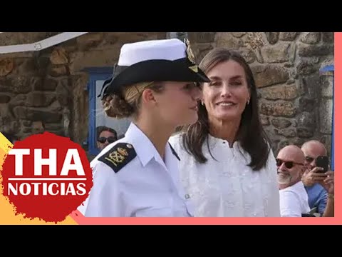 Felipe y Letizia lanzan dos mensajes en su aparición con la princesa Leonor en Galicia